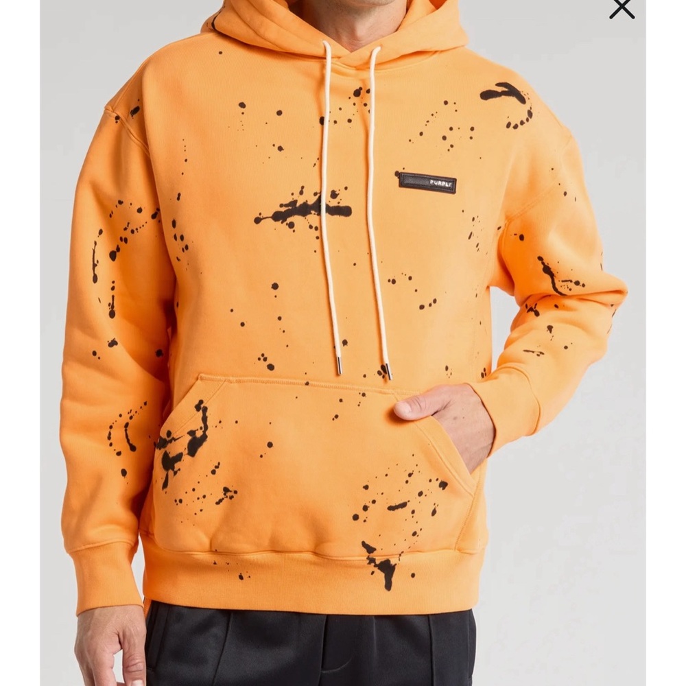 Purple Brand Paint Splatter Hoodie